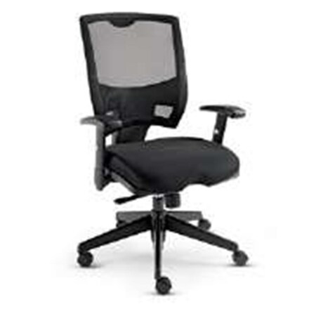 Fine-Line ALEEP42ME10B Epoch Series Multifunction Mesh Medium Back- Swivel Tilt- Black FI3826294